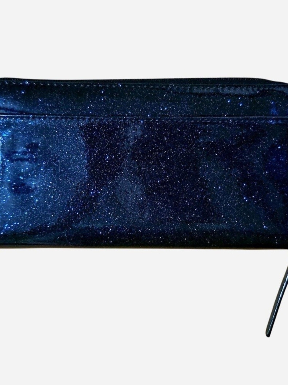EUC 2015 Kate Spade Midnight Navy Blue Glitter Zip-Around Continental Wallet - Picture 5 of 16